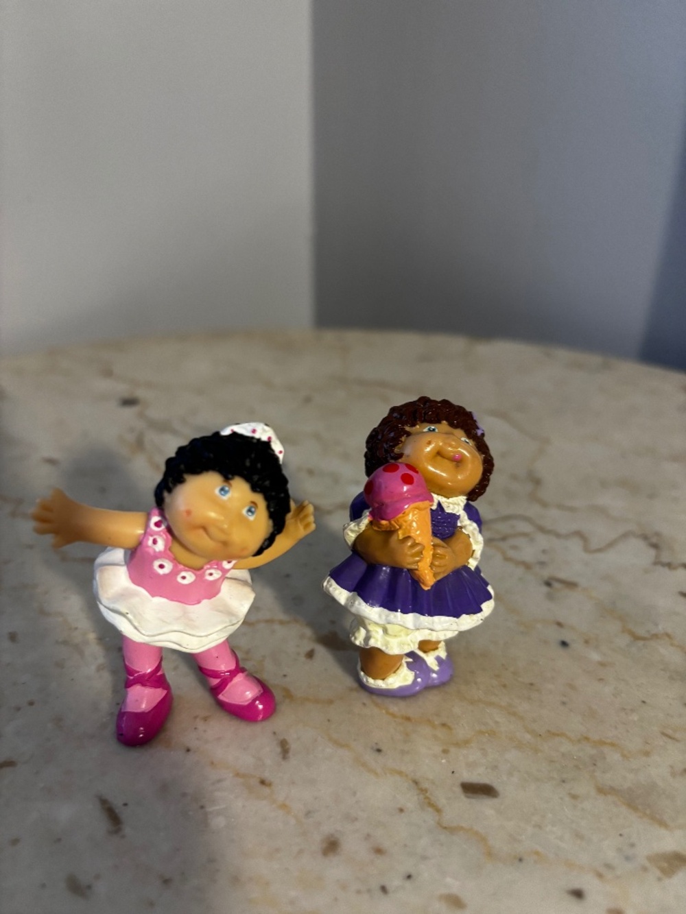 Vintage 1984 Cabbage Patch Kids PVC Mini Figures Lot of 2 – Ballerina & Ice Crea